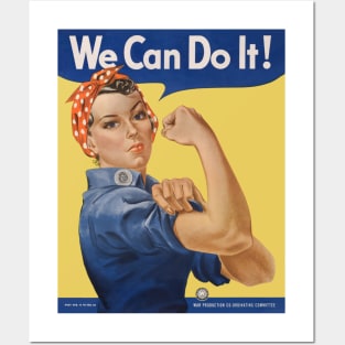 Rosie the Riveter, We Can Do It! World War II Poster Art Posters and Art